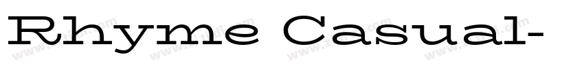 Rhyme Casual字体转换